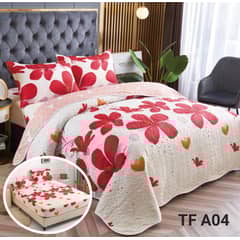 ANGELES DEL HOGAR - Cobertor Quilt De Verano + Juego De Sabanas 2 Plazas