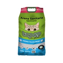 GENERICO - Arena Sanitaria aglutinante 10 kg aroma Talco Bebe.