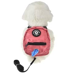 LELOX - Arnés Mochila para Perros con Correa Rosa S