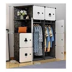 HARMONY DE LAMAQUIHE - Armario Closet Ropero de Metal Forrado con Impermeable Blanco-Negro