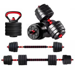 YEP S - Mancuernas 30 kg Set Ajustable a Barra 3 En 1