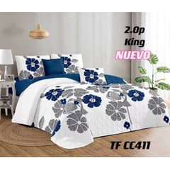 ANGELES DEL HOGAR - CUBRECAMA DE VERANO CAMA KING DISEÑOS