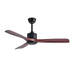TEVERE - Ventilador de Techo 3 Aspas Negro