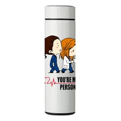 GENERICO - TERMO DIGITAL CON TERMÓMETRO - GREY´S ANATOMY - 450 ML