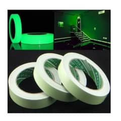 GENERICO - Cinta Fluorescente Brilla Oscuridad Verde 9 Mm X 3mts