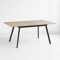 KLIK - Mesa extensible 120 a 160 cm, ancho 80cm - Madera Clara