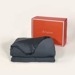 HYPNOS - Manta Pesada + Cobertor Bambú - 2 Plazas - 6 Kg - Gris Oscuro -