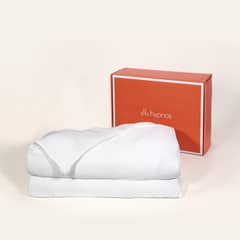 HYPNOS - Manta Pesada + Cobertor Bambú - 2 Plazas - 6 Kg - Blanco -