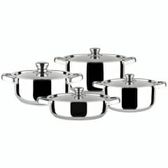 DORAL - BATERIA COCINA MALAGA INOX 8P ACERO