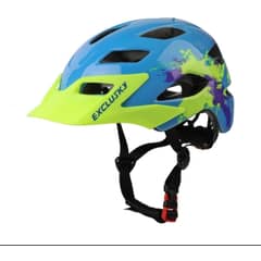 GENERICO - Casco Bicicleta Niños Exclusky Celeste Verde