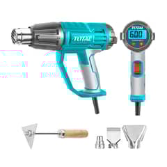 TOTAL TOOLS - Pistola de Calor Industrial 2000w 600°c + 4 Accesorios TOTAL