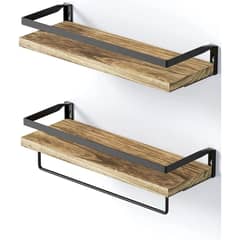 MUNDO MAGIA - Repisas Flotantes De Madera Modernas Kit X2 Colores