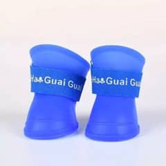 METALFER - Botas Antideslizante Impermeable Mascota Perro Talla S Azul