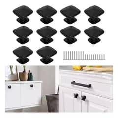 KUANGYE - 10 Unid Tiradores De Cajón Mueble Manilla Mango Con Tornillo