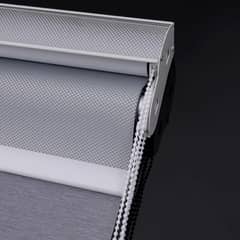 HOME DESIGN - Cortina Roller Doble-Gris 100x240 Black-out
