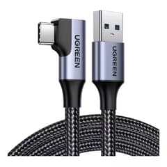 UGREEN - Cable Cargador USB A a Tipo C 90° 2 Metros