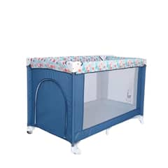 KIVARA - Cuna Corral Playard Colecho P&Play Azul Plegable Con Ruedas