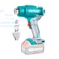 TOTAL TOOLS - Pistola de Calor Inalámbrica 550°c 20v + 3 Boquillas TOTAL