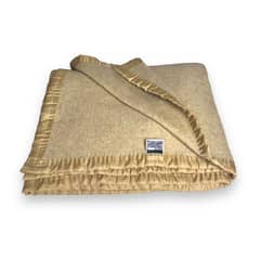 RANCO - Frazada Térmica Lana Algodón Beige 1,5 plazas 600g/m2 - Textil