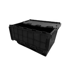 GENERICO - Caja Logística 50 L Negra Alta Resistencia Avymaq