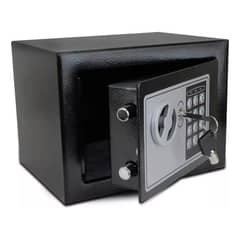 GENERICO - Caja Fuerte Caja Seguridad Digital Para Anclar A La Pared Color Negro 23x17cm