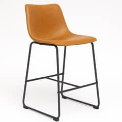 KLIK - Taburete de bar Burgos de cuero y metal industrial KLIK.