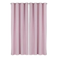 CLEMS CORTINAS - Pack 2 Cortina Tradicional 100% Blackout Rosa