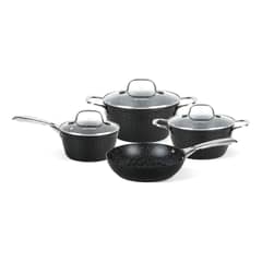 SIMPLIT - Batería de Cocina Antiadherente Black Copper 7 Pzs