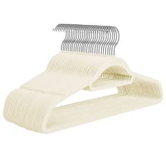 VIDITA - Set 30 Colgadores de Ropa Terciopelo Percha Antideslizante Velvet