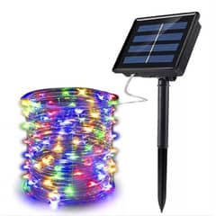 GENERICO - Luces Navidad Solar Guirnaldas Luces Hada Solares 12m 100l