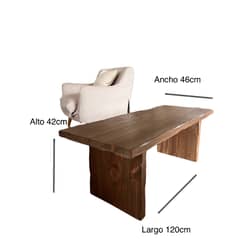 GENERICO - Mesa de centro Vieja de madera