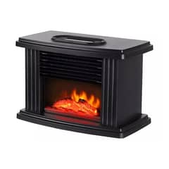 IMPORTCLICK - Calefactor Estufa Eléctrica Termoventilador Diseño Chimenea Negro GENERICO