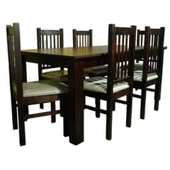 LAS ARAUCARIAS - Juego de Comedor Praga 6 Sillas mesa rectangular Madera