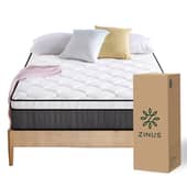 ZINUS - Colchón 2 Plazas 150x190x30cm Espuma y Resortes Pocket