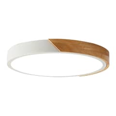 CASA NEW - Lámpara de Techo Moderna 30cm Redondo 3 Colores - Blanco
