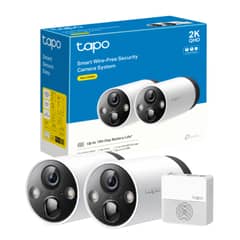 TP LINK - Set Inicio hub Grabador Dvr Matter + 2 Cámara 2k Outdoor Tapo