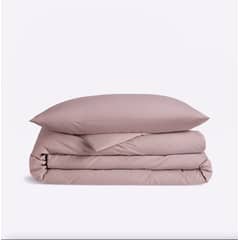NATURALINO - Funda de Plumón Algodón Percal Rosa 1 Plaza