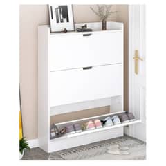 YOMYM - Mueble zapatero de cubo basculante ultrafino