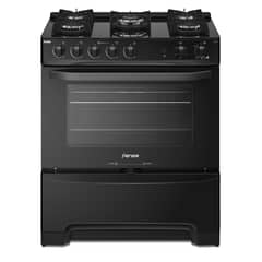 FENSA - Cocina a Gas 5 Platos VaporBake F 6000 T Negra