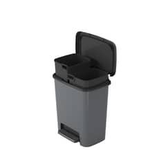 KETER - Basurero Compatta 25L Gris Oscuro