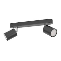EGLO - Foco Sobrepuesto Reciso Acero Negro GU10 2x5W IP20 Cod74007