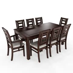 LAS ARAUCARIAS - Juego de Comedor Barcelona 8 Sillas Mesa Rectangular + 2 sitiales