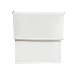 GUIZA - Cortina Roller Blackout 2 Paño 160x240 Doble Con Visillo Sin Cenefa
