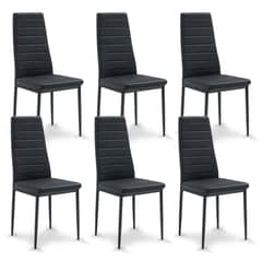 NOVAHUS - Pack 6 Silla de Comedor Boston ll Negro