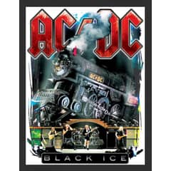 GENERICO - Cuadro Decorativo Black ICE con Marco y vidrio 30x40 CM