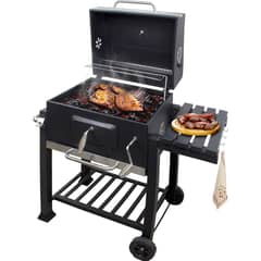 JARDIMEX - Asador A Carbon Con Bandeja Con Tapa.