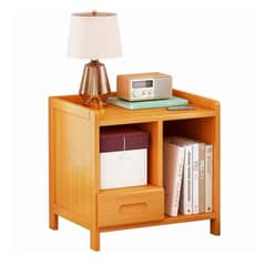 DETODOYMAS - Velador color madera 1 cajon Chic Home - Café