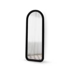 SANTU HOME & DECO - Espejo Curvo Cuerpo Entero Negro 180x80cm