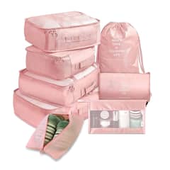 CASA NEW - 8 Piezas Organizador Maleta Bolsa Viaje Guardar Maquillaje  Rosa