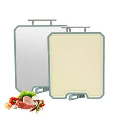 GENERICO - Tabla De Cortar Para Cocinar Doble Cara Con Acero Inoxidable
